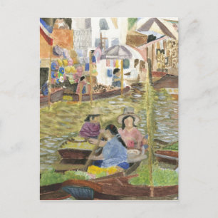 Floating Market Bangkok Postcard