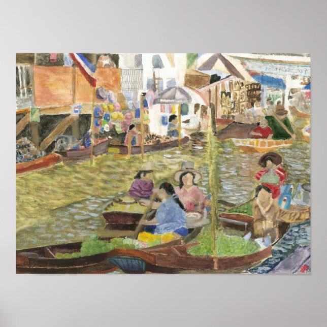 Floating Market Bangkok Poster (Front)