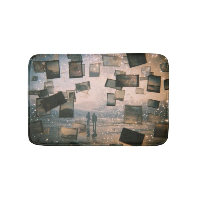 Floating Memories by the Sea Bath Mat (Front)