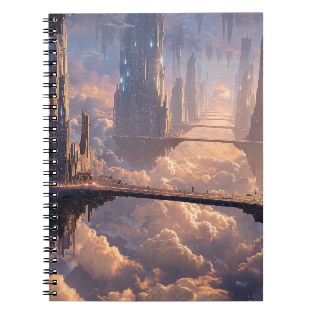 Floating Metropolis in the Clouds Notebook (Front)