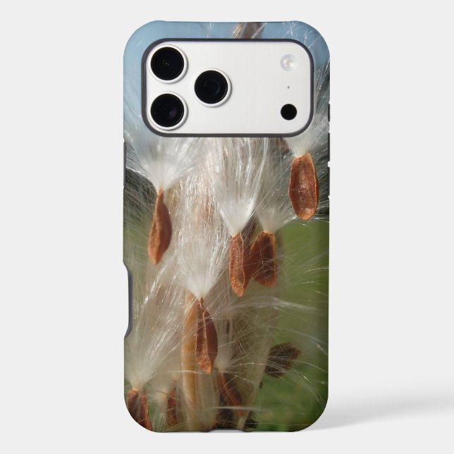 Floating Milkweed Seeds | Ethereal Nature Graphic  (Back)