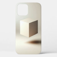 Floating Minimalist Cube Art - Modern Wood and Fab