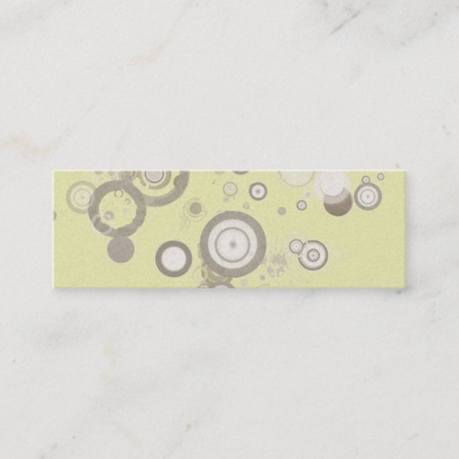 Floating Mod Circles Business Cards (Front)