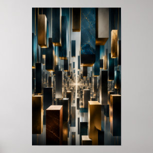 Floating Monolith Infinity Wall Art