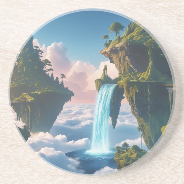 Floating Mountain Landscape Coaster (Front)