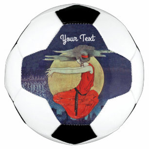 Floating Mysterious Woman Night Sky Magic Dust Football