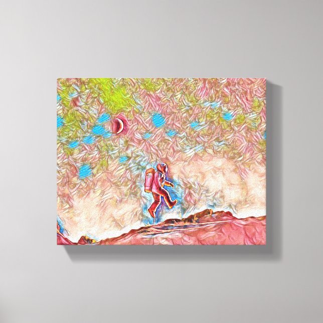 Floating on Discovery: A Scientist's Journey Canvas Print (Front)