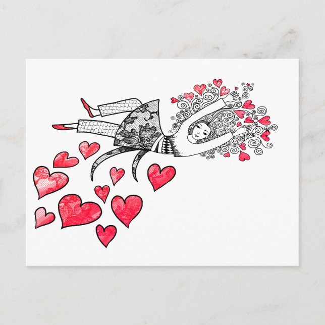 Floating on Love Postcard (Front)