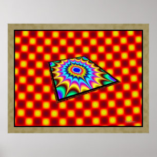Floating Optical Illusion Poster