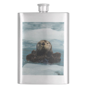 Floating Otter Hip Flask