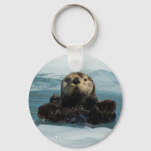 Floating Otter Key Ring