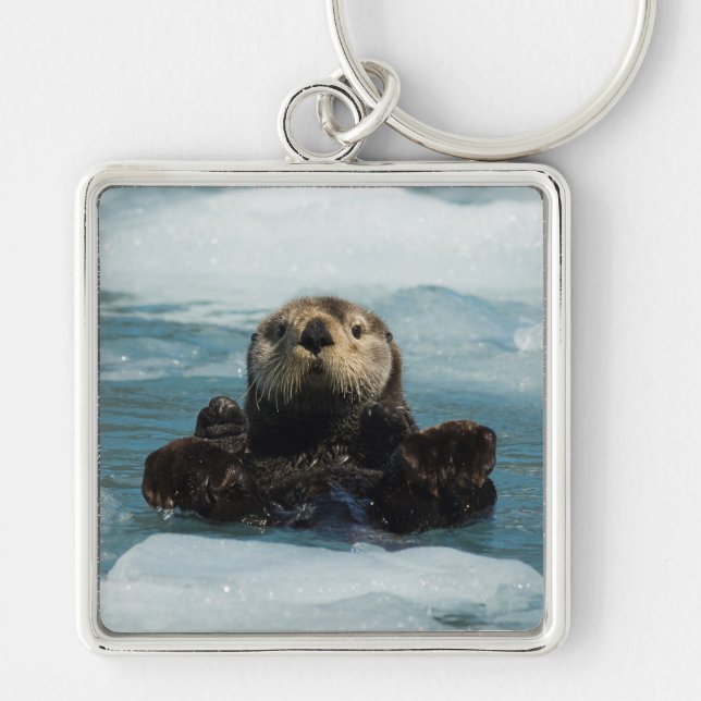Floating Otter Key Ring (Front)