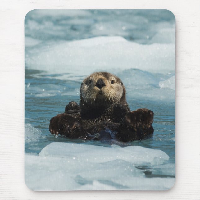 Floating Otter Mouse Mat (Front)
