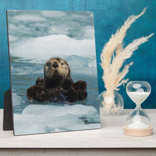 Floating Otter Plaque (Side)