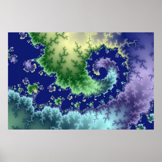 Floating Out - Fractal Poster (Front)