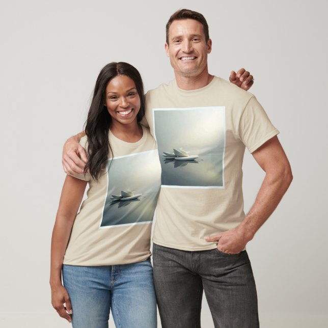 Floating Petals of Stone Design T-Shirt (Unisex)