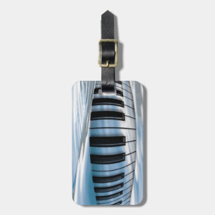 Floating Piano Keys Luggage Tag