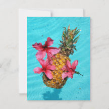 Floating Pineapple and Hibiscus