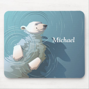 Floating Polar Bear Mouse Mat