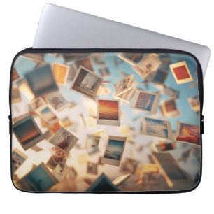 Floating Polaroid Memories Laptop Sleeve