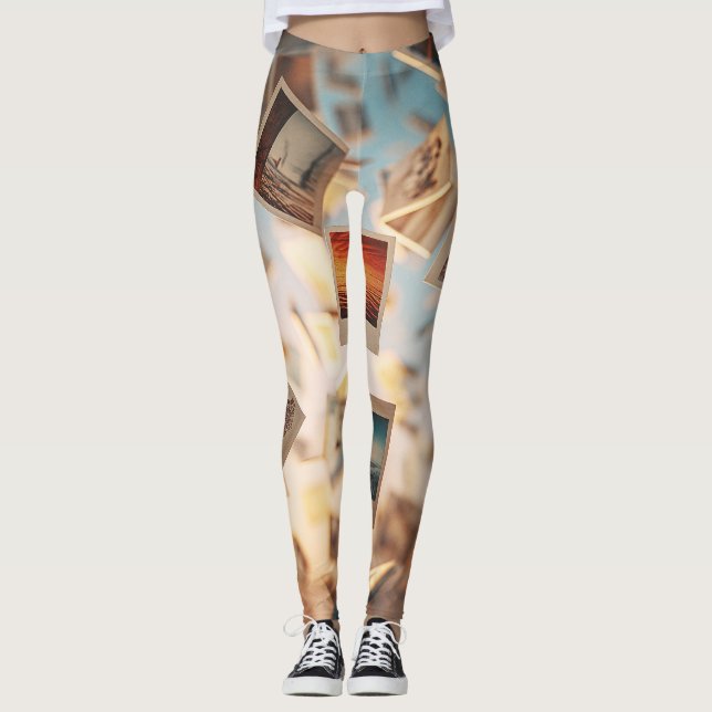 Floating Polaroid Memories Leggings (Front)