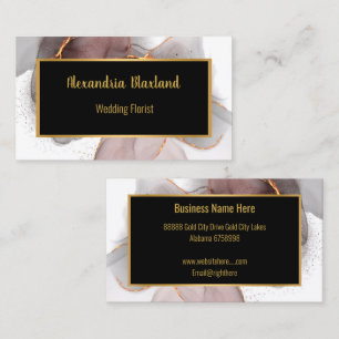 FLOATING ROSE CHIFFON BUSINESS CARD