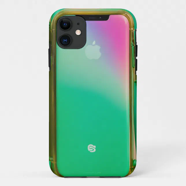 floating secured green bungee cords in knot wrappe CaseMate iPhone