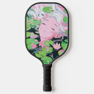 Floating Serenity Water Nymph Anime Girl Pickleball Paddle