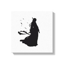 Floating Silence – Minimalist Female Silhouette