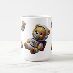 Floating Space Teddy Coffee Mug
