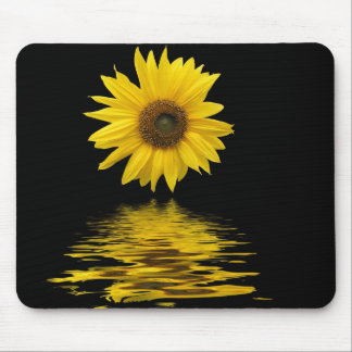 Floating sunflower mouse mat