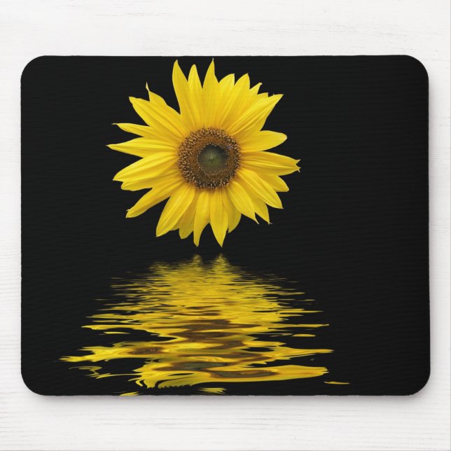 Floating sunflower mouse mat (Front)