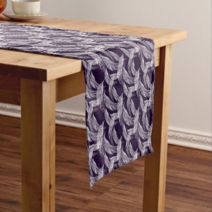 Floating White Feathers      Short Table Runner
