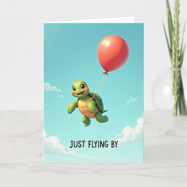 Floating Wonder Birthday Card (Front)