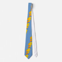 Floating yellow umbrella