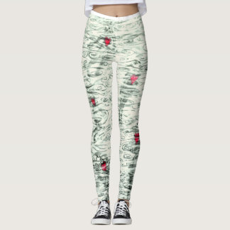 Floatingheart Leggings Designed by Artist Leandria