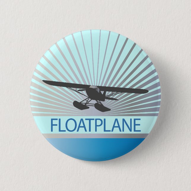 Floatplane 6 Cm Round Badge (Front)