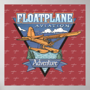 Floatplane Aviation Adventure Poster