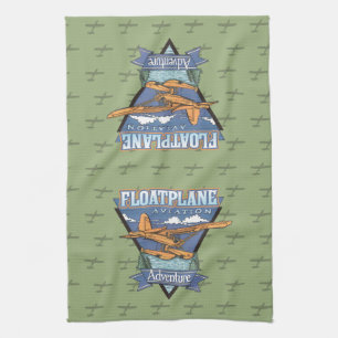 Floatplane Aviation Adventure Tea Towel