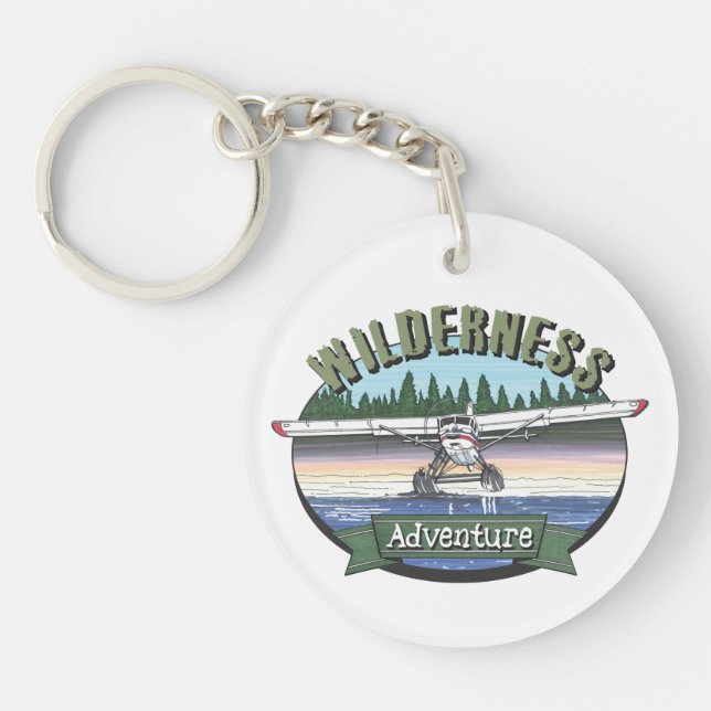 Floatplane Aviation Wilderness Adventure Key Ring (Front)