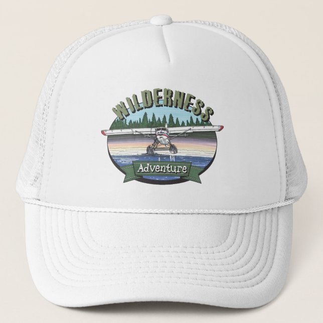 Floatplane Aviation Wilderness Adventure Trucker Hat (Front)