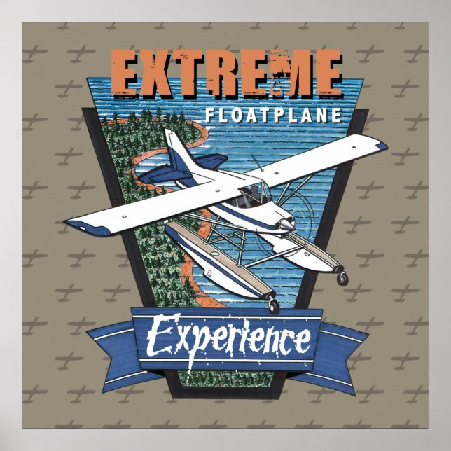 Floatplane Experience Aviation Poster (Front)