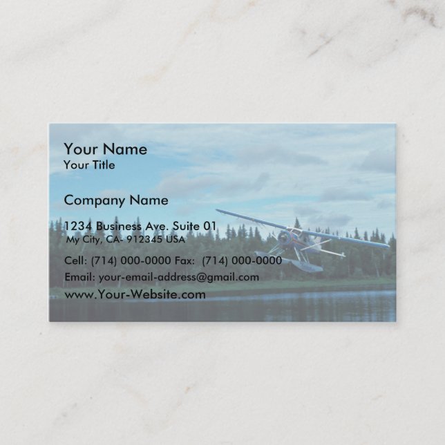 Floatplane Landing Business Card (Front)