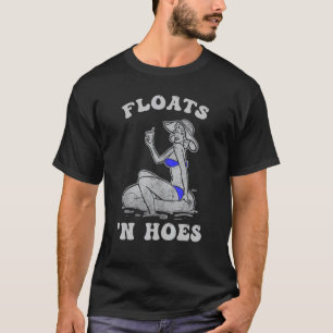 Floats And Hoes Float Trip Tubing River Blue Biki T-Shirt