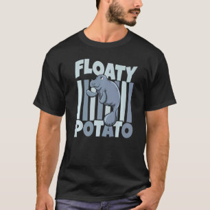 Floaty Potato Zookeeper Sea Cow Sea Animal Manatee T-Shirt