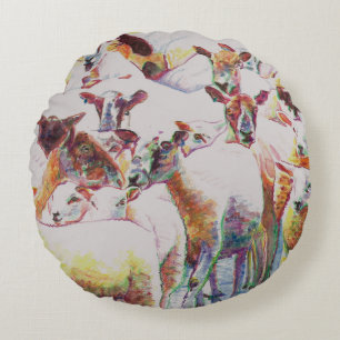 Flock 2011 round cushion