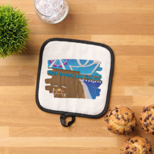 Flock Around and Find Out Funny Seagull Pot Holder