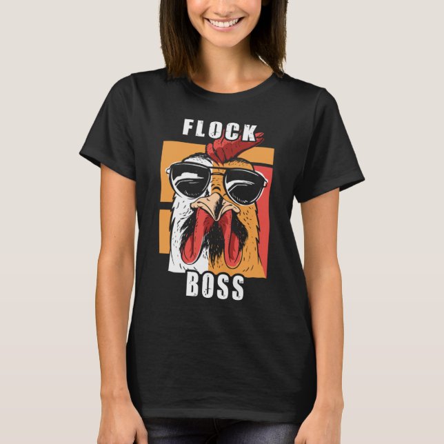 Flock Boss flock Boss Huhn Love  Roosters  2 T-Shirt (Front)