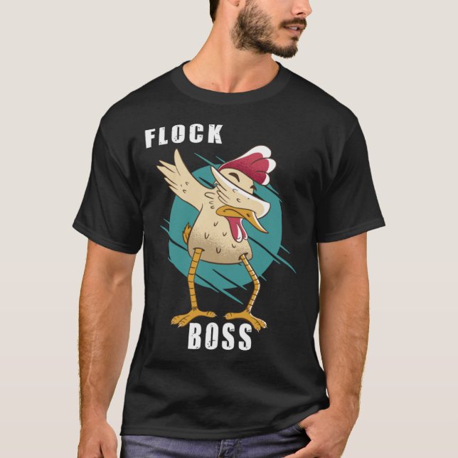 Flock Boss flock Boss Huhn Love Roosters 6 T-Shirt (Front)