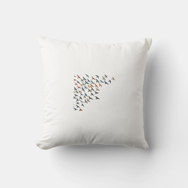 Flock Into Fellowship  Cushion (Front)